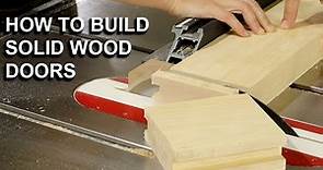 How to Build a Solid Wood Door / Start to Finish / Fine Woodworking