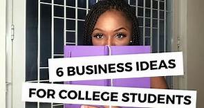 6 Business Ideas For Students In College | Side Hustles For College Students