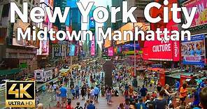 New York City Walking Tour Part 1 - Midtown Manhattan (4k Ultra HD ...