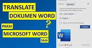 Cara Menerjemahkan Dokumen di Ms Word 2019 (Translate dokumen) | Tutorial Word Bahasa Indonesia