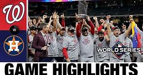 Nationals win 1st World Series with Game 7 comeback win! | Astros-Nationals MLB Highlights