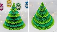 DIY Paper Christmas Tree | How To Make a 3D Xmas Tree | Christmas Decor
