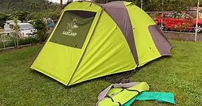 露營新手必看，紮營教學，單人完成噴火龍(SamCamp)帳篷