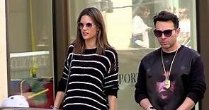 EXCLUSIVE: Alessandra Ambrosio with husband and kid walking in the streets of Paris