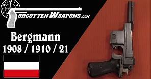 Bergmann 1908, 1910, and 1910/21 Pistols