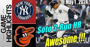 NY Yankees vs Baltimore Orioles [Highlights] | Soto is going to make history in Yankee team.