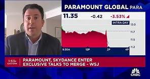 Paramount Global dips after report of talks to merge with Skydance