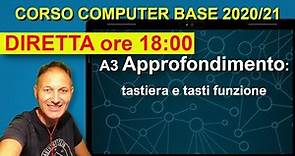 A3 Tastiera e tasti funzione | Corso di Computer base 2020/2021 Daniele Castelletti AssMaggiolina