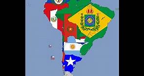 South America: Timeline of National Flags: 1450 - 2021
