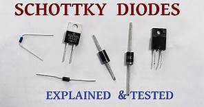 Understanding Schottky diodes (with bench tests)