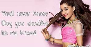 Ariana Grande - You'll Never Know (with lyrics)
