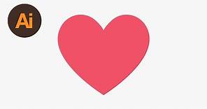 Learn How to Draw the Facebook Heart Emoji in Adobe Illustrator | Dansky