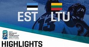 Estonia - Lithuania | Highlights | 2017 IIHF Ice Hockey World Championship Division I Group B