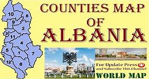 Political Map of Albania 2022 / Political Geography of Albania 2022 / States and Capital of Albania