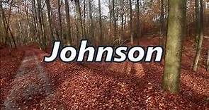 Johnson as a surname its meaning and origin