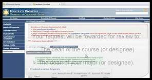 (Deprecated) Enrollment Exception Tutorial - Dropping a Class