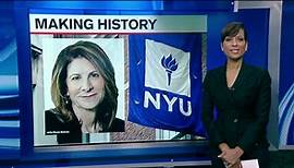 New York University names Linda Mills 1st female president in school's history