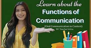 Functions of Communication