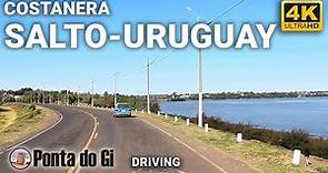 [4K] SALTO #driving TOUR 2023 bordeando el RIO URUGUAY por las BARRANCAS de la AVENIDA COSTANERA