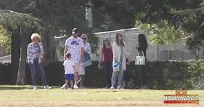 Justin Timberlake and Jessica Biel with son Playing in the Park