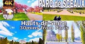 🇫🇷PARC de SCEAUX Cherry Blossoms/Chateau de Sceaux- Hauts-de-Seine department,FRANCE【4K】
