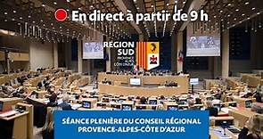 Séance Plénière du 24 mars 2023 du Conseil Régional de Provence-Alpes-Côte d'Azur en Direct.