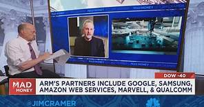 Arm Holdings CEO Rene Haas talks the company's first quarterly earnings report with Jim Cramer