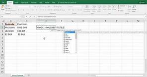 Extract Postcode from Address in UK - Excel Formula