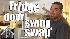 How to reverse fridge door, door swap, reverse swing. Easy!