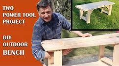 Outdoor Garden Bench - Only Two Power Tools Needed - FREE PLANS