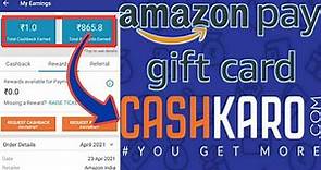 CashKaro.Com Get Your Cashback & Rewards as Amazon Pay Gift Cards on CashKaro & Redeem on Amazon