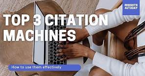 How to use Top CITATION GENERATOR websites/ APA Citation generator