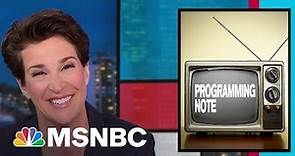 Add MSNBC Prime To Your Recording Schedule