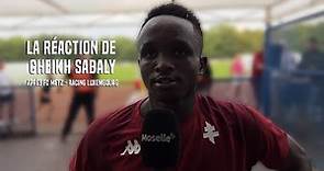 La réaction Cheikh Sabaly après le match amical du FC Metz face au Racing Luxembourg