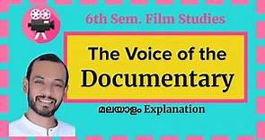 The Voice of the Documentary Summary- Bill Nichols:Film Studies Calicut