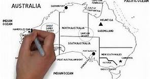 Physiographic Map Of Australia / Physical Geography of Australia / Australia Map/Series of World Map