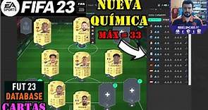 LA NUEVA QUÍMICA PARA FIFA 23 🔥 LLEGA LA BASE DE DATOS Y MIRAMOS MUCHAS CARTAZAS