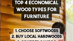Top 4 Economical Wood Types for Furniture (🔔 Subscribe for More!)
