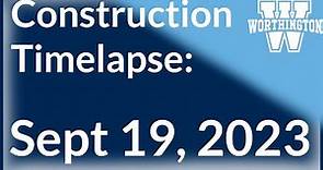 Thomas Worthington High School Construction - Project Timelapse from September 19, 2023
