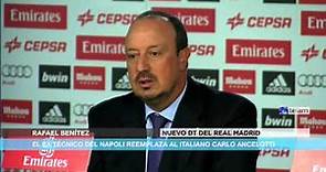 Rafael Benítez fue presentado hoy como nuevo director técnico del Real Madrid