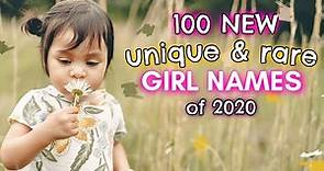 100 NEW & RARE BABY GIRL NAMES 2020! | Cute + Unique Girl Baby Names I Love But Wont Be Using!