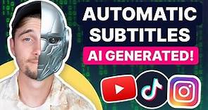 How to Add Automatic Subtitles to a Video | AI GENERATED 🚀