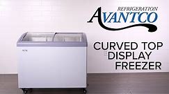 Avantco Curved Top Display Freezer