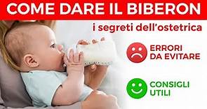 Come dare il latte con il biberon al neonato - Consigli dell'ostetrica su posizione di allattamento