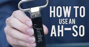 How to Open a Wine Bottle with an Ah-So Wine Opener | Cork Puller Video Demonstration
