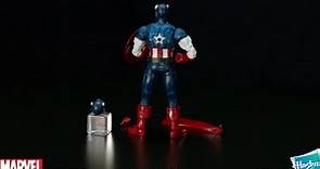 Marvel Comics 80th Anniversary Legends Series 6"-Scale Vintage Comic-Inspired Captain America Collectible Action Figure