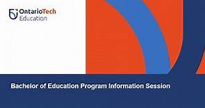 2021 - Ontario Tech University Bachelor of Education Program (BEd)