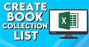 How To Create Book Collection List on Microsoft Excel