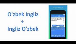 English to Uzbek Translator App Uzbek to English Translator App
