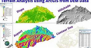 Terrain Analysis using ArcGIS from DEM data